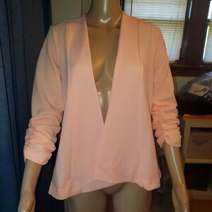 NWT Torrid brand - Size 10, Coral, ruched sleeve jacket.